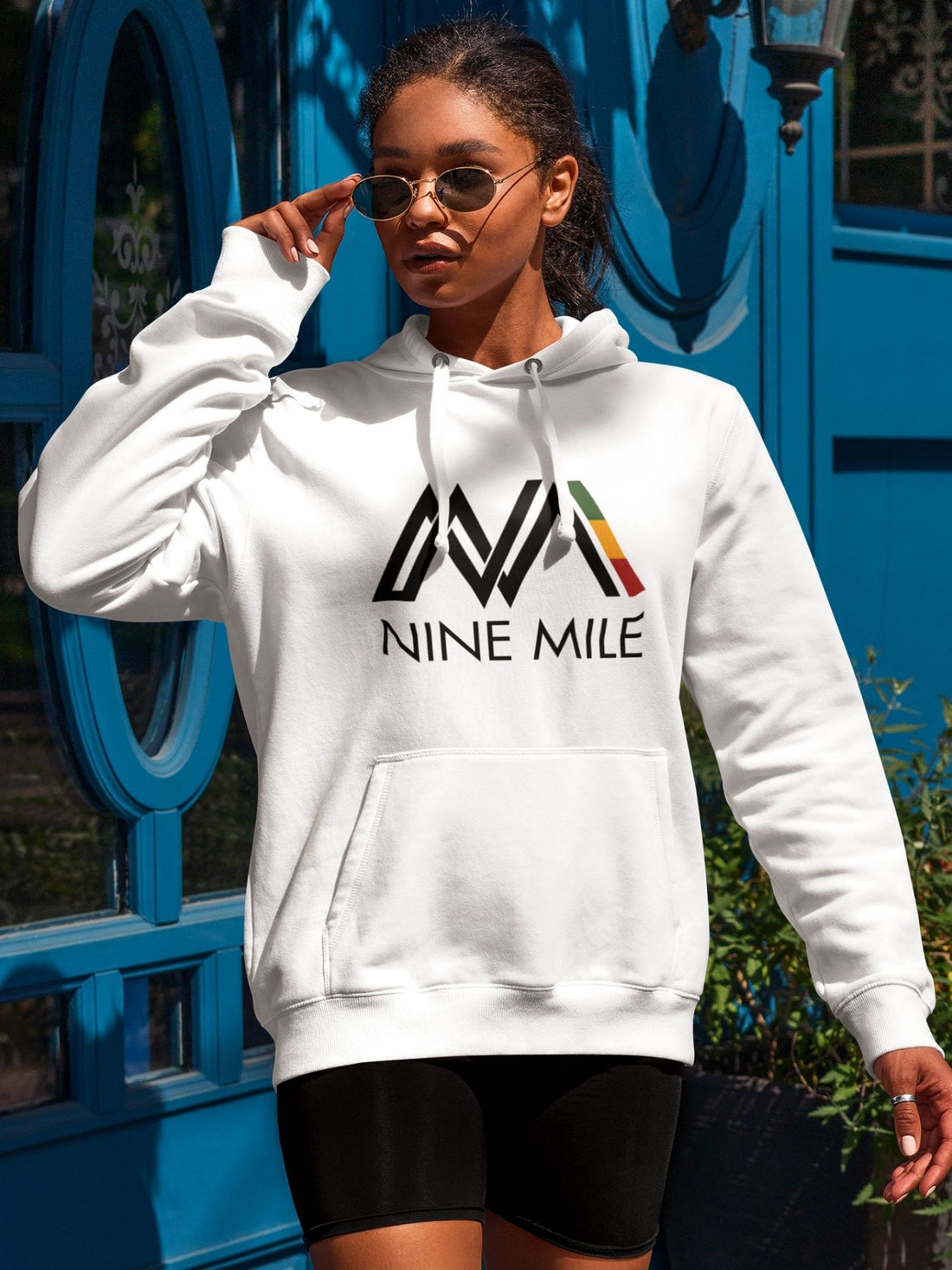 Nine Mile Reggae Vibes White Hoodie - Nine Mile Clothing 