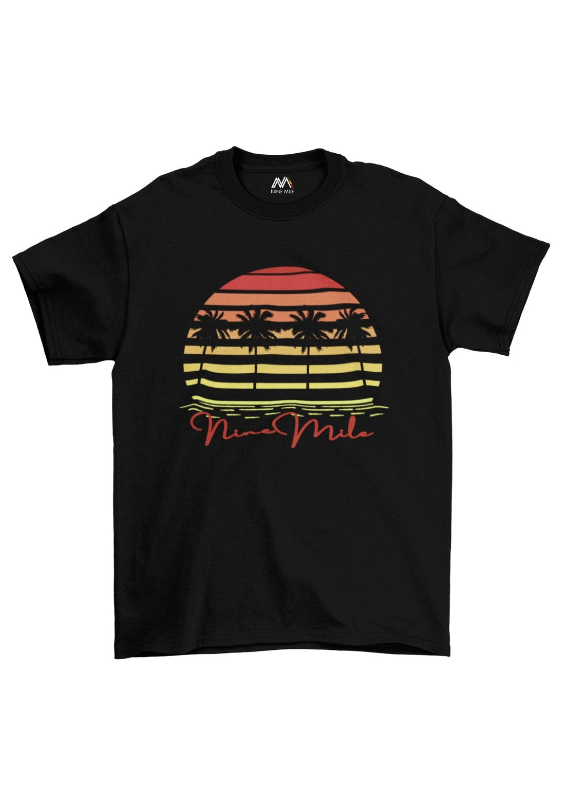 Nine Mile Sunset & Palm Trees Short-Sleeve T-Shirt - Nine Mile Clothing