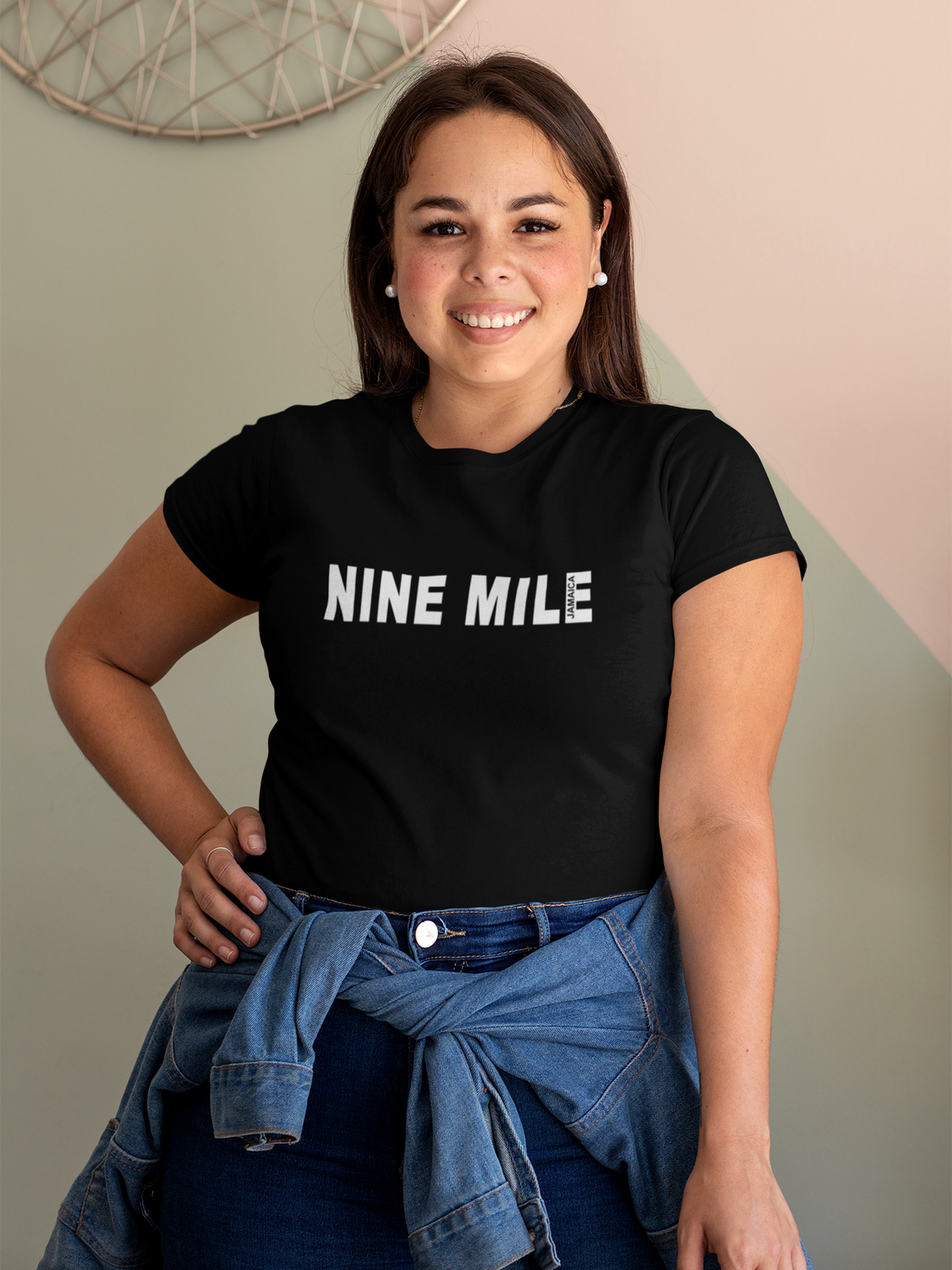 Nine Mile Plus Bold Black T-shirt - Nine Mile Clothing 