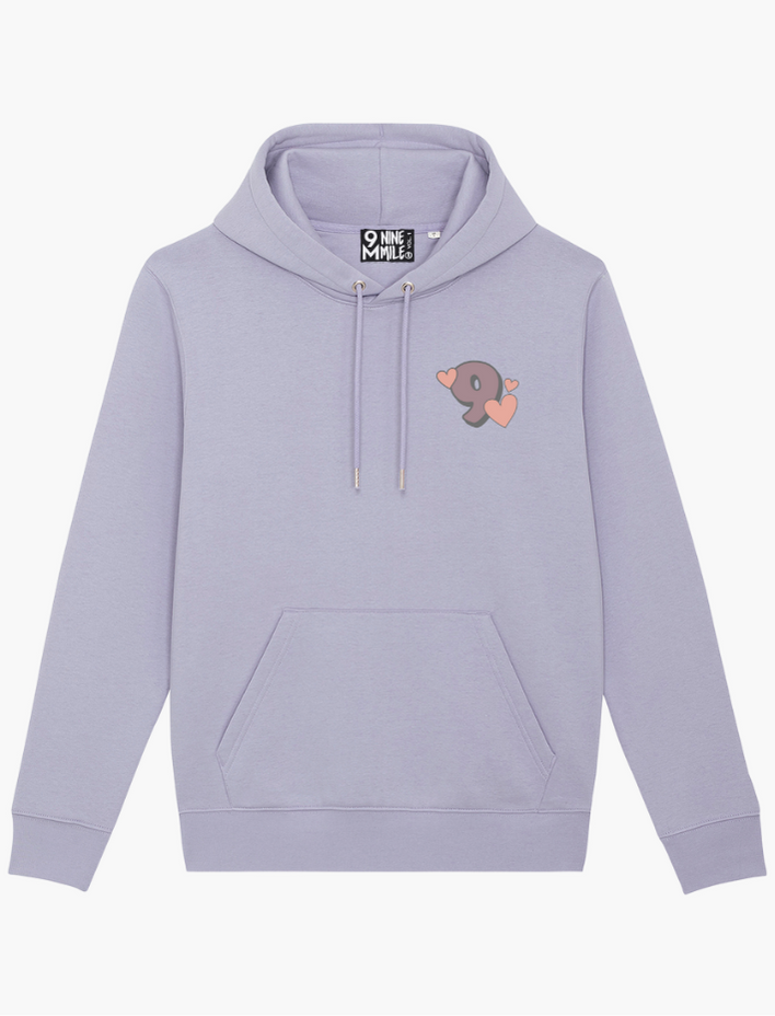 9 Hearts Lilac Hoodie