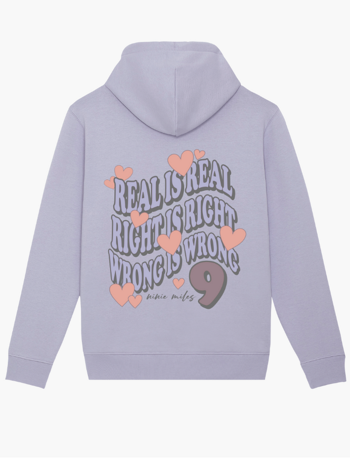 9 Hearts Lilac Hoodie