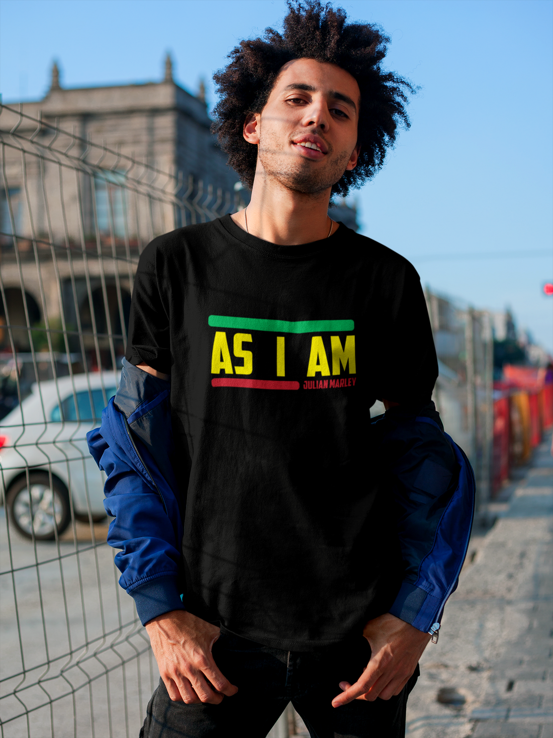 Julian Marley 'As I Am' Short-Sleeve Unisex T-Shirt - Nine Mile Clothing 