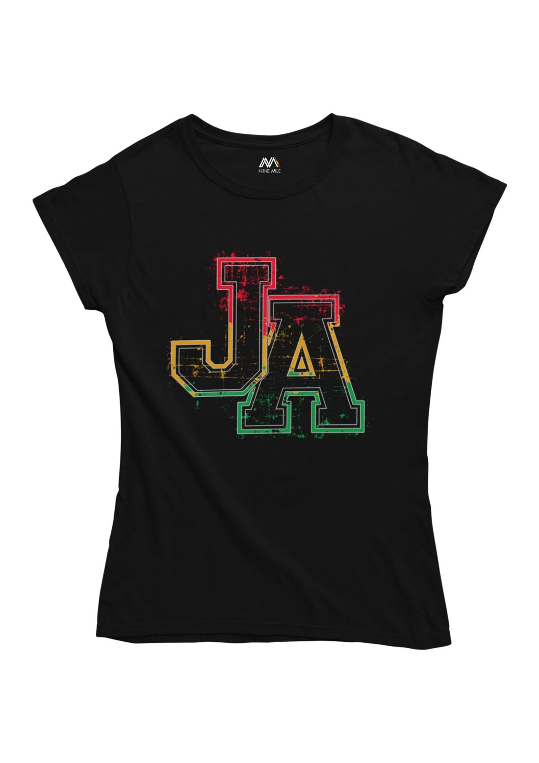 Nine Mile 'JA' Jamaican Reggae Graphic T-Shirt - Nine Mile Clothing 