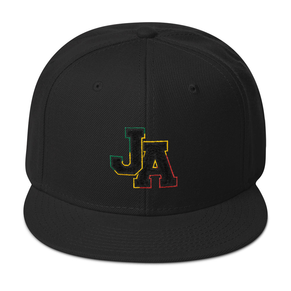 Rasta Coloured JA - Snapback Hat - Nine Mile Clothing 