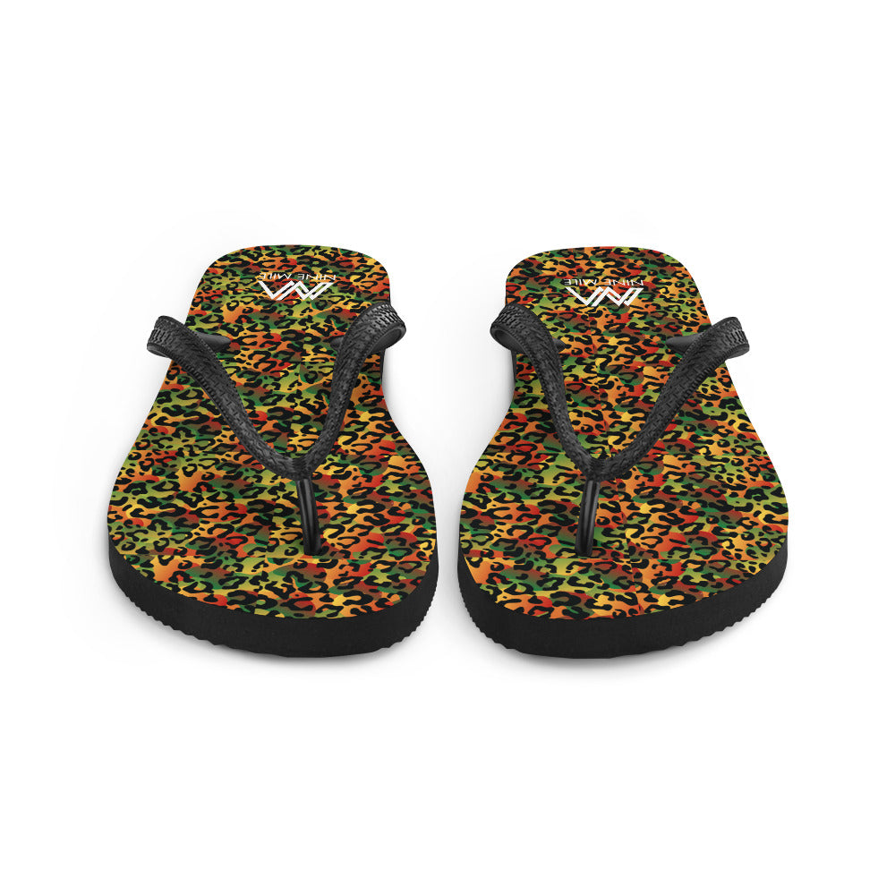 Nine Mile Reggae Leopard Print Flip-Flops - Nine Mile Clothing 