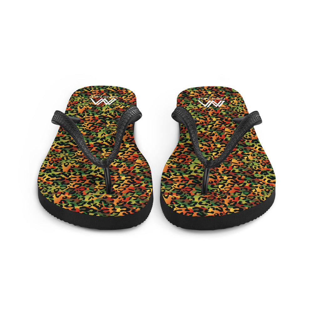 Nine Mile Reggae Leopard Print Flip-Flops - Nine Mile Clothing 