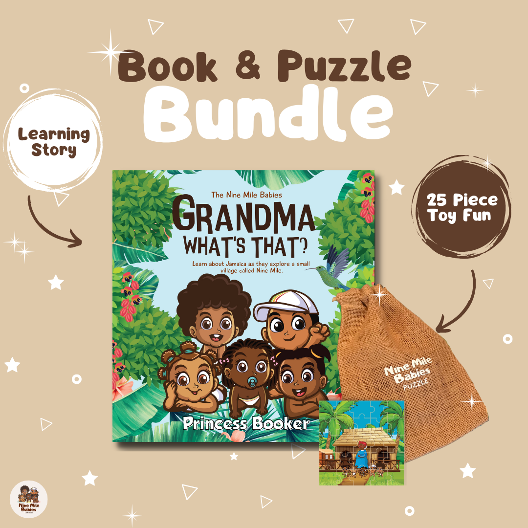Grandma What's That? Book & 25 Piece Puzzle Bundle